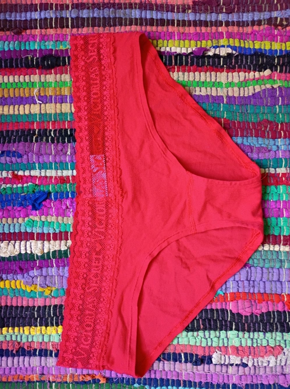 Victoria's Secret Red Lace Panty